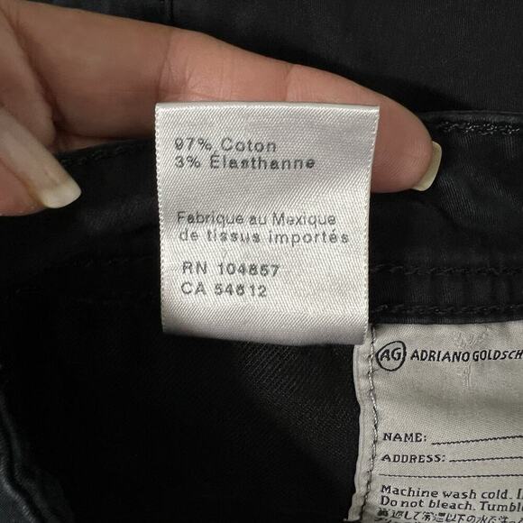 AG Adriano Goldschmied The Graduate SUD Tailored Leg Pants Black Men's 34x32 - Picture 11 of 15